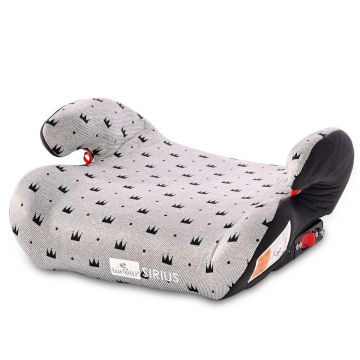 Inaltator auto cu isofix 22-36 kg Lorelli Sirius 2021 Gri cu Coroane