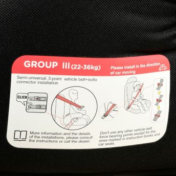 Inaltator auto isofix Hero Buf Boof DarkGrey