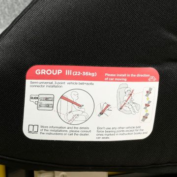 Inaltator auto isofix Hero Buf Boof DuoGrey