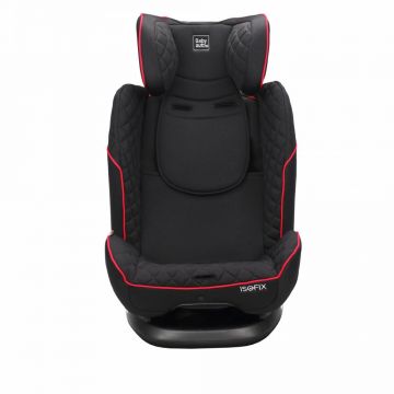 Scaun auto Babyauto Sinnom duo fit isofix sau centura vehicul 9-36 kg negru-rosu