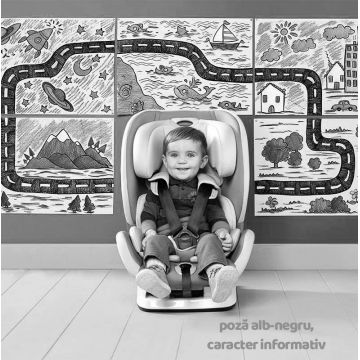 Scaun auto cu Isofix Chicco YOUniverse Jet Black 12luni+