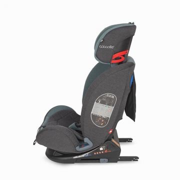 Scaun auto cu isofix grupa 0-36 kg Coccolle Sedna Raven Gray