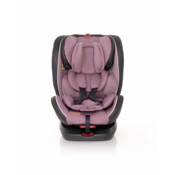 Scaun auto cu isofix Nebula rotativ 360 grade 0-36 kg pink