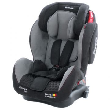 Scaun Auto KidsCare Georgia cu Isofix Top Tether Gri 9-36 Kg