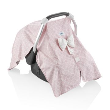 Set reductor si parasolar pentru scaun auto 0-13 kg Bouncer Pink