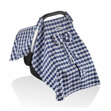Parasolar BabyJem pentru scaun auto 0-13 kg Infant Cover Indigo