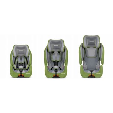Scaun auto Ricokids 9-36 Kg cu isofix Qway verde gri