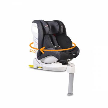 Scaun auto cu isofix 0-36 kg rotativ Admiral Black
