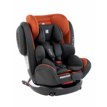 Scaun auto cu isofix KikkaBoo 0-1-2-3(0-36 kg) 4 Fix Double Isofix Orange 2020