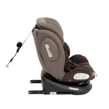 Scaun auto cu isofix KikkaBoo 0-1-2-3(0-36 kg) Felix Brown