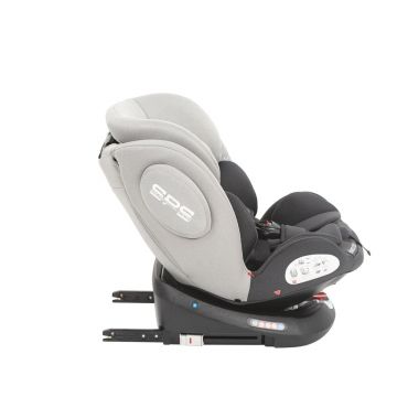 Scaun auto cu isofix KikkaBoo 0-1-2-3(0-36 kg) Felix Light Grey