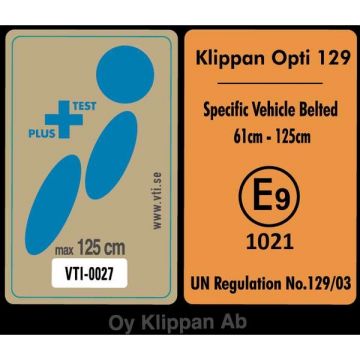 Scaun auto Klippan OPTI129 i-Size Rearfacing 125 cm32 Kg Sunset