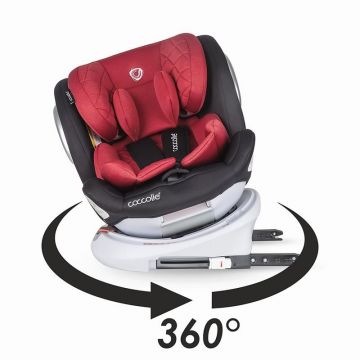 Scaun auto rotativ 0-36 kg Coccolle Lyra Dahlia Red