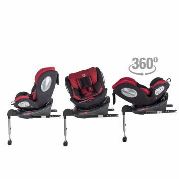 Scaun auto rotativ 0-36 kg Coccolle Vigo Poppy Red