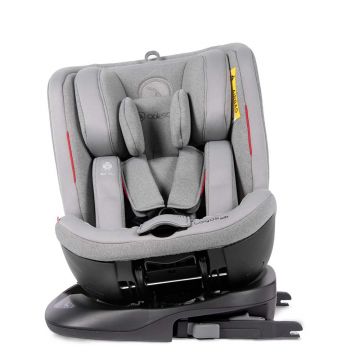 Scaun auto rotativ Rear Facing cu isofix si centura Top Tether Logos gri inchis 0-36 kg Coletto
