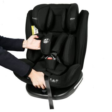 Scaun auto Tweety BlackJeans cu isofix rotativ 360 grade Buf Boof 0-36 kg baza neagra