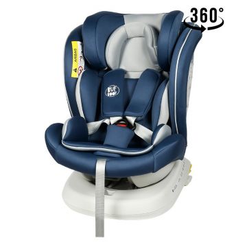 Scaun auto Tweety Plus Deluxe Buf Boof Indigo cu isofix rotativ 360 grade 0-36 kg