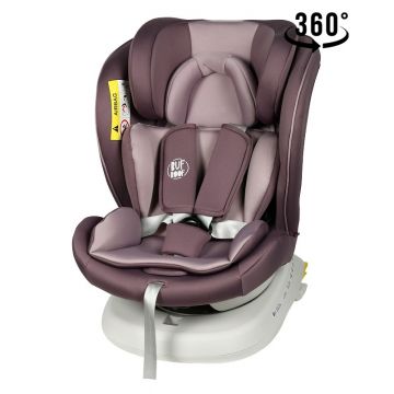 Scaun auto Tweety Plus Deluxe Buf Boof Light Red cu isofix rotativ 360 grade 0-36 kg