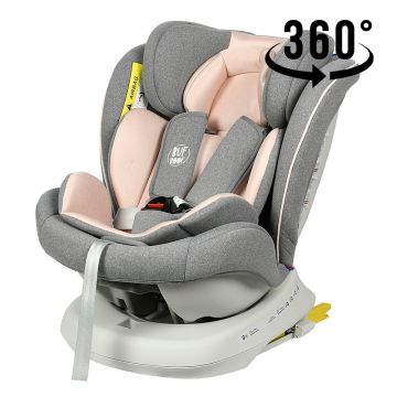 Scaun auto Tweety Plus Deluxe Buf Boof Pink cu isofix rotativ 360 grade 0-36 kg