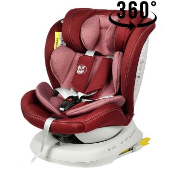 Scaun auto Tweety Plus Deluxe Buf Boof Red cu isofix rotativ 360 grade 0-36 kg