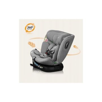 Scaun auto Lionelo Brave i-Size 4 in 1 rotire 360 grade cu isofix gri