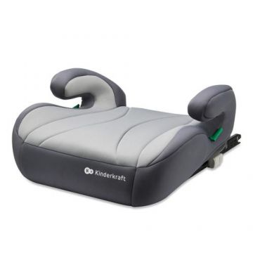 Inaltator auto Kinderkraft I-Size Boost, 135-150 cm, compatibil cu ISOFIX, Gri