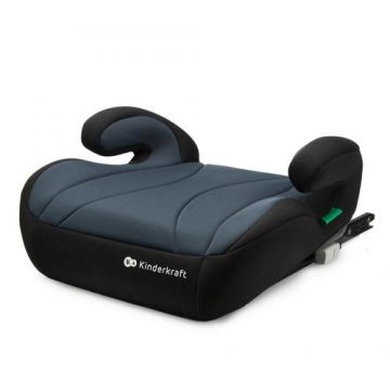 Inaltator auto Kinderkraft I-Size Boost, 135-150 cm, compatibil cu ISOFIX, Negru