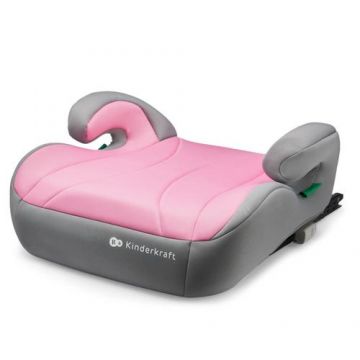 Inaltator auto Kinderkraft I-Size Boost, 135-150 cm, compatibil cu ISOFIX, Roz