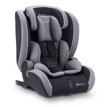 Scaun auto BabyGo i-Size FreeFix Grey, 76-150 cm, certificat R129, Gri