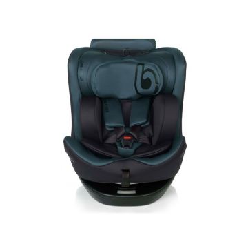 Scaun auto Be Cool Easy Be Petrol I-Size, Rotire 360 grade, 40-150 cm, 0-36 kg, Cu Isofix si Centura Top Tether