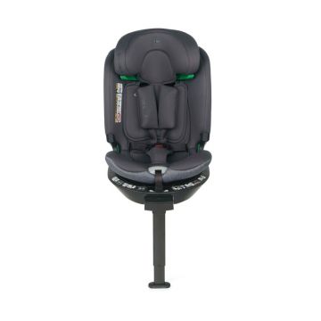 Scaun auto Be Cool Wagon Be Antracita I-Size, Rotire 360 grade, 40-150 cm, 0-36 kg, Isofix si picior stabilizator, protectie laterala de siguranta, Conform cu standardul ECE R129