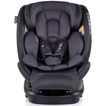 Scaun auto Chipolino Hypnotic Anthracite I-Size 40-150 cm cu sistem Isofix, Top tether, Sezut rotativ