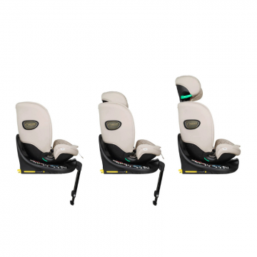 Scaun auto Cosatto All in All Extra Whisper 40-150 cm I-Size, Testare ADAC, Isofix, SIPS, Rotatie 360, Tetiera reglabila
