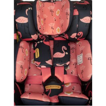Scaun auto Cosatto Come and Go Pretty Flamingo I-Size, Rotativ 360, Isofix, 40-105 cm