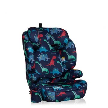 Scaun auto Cosatto Ninja 2 I-Size D is for Dino cu isofix, tetiera reglabila, cotiere, suport pahar, husa lavabila