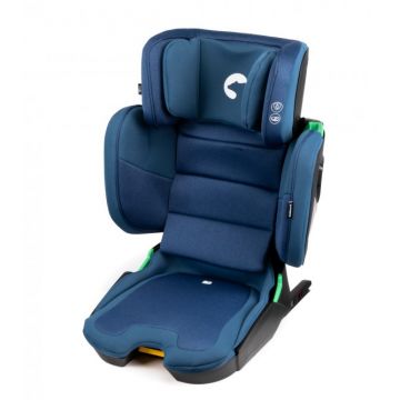 Scaun auto cu isofix Kidnort pliabil cu Tetiera reglabila 100-150 cm i-SIZE R-129 Mane Blue