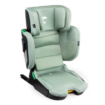Scaun auto cu isofix Kidnort pliabil cu Tetiera reglabila 100-150 cm i-SIZE R-129 Mane Green