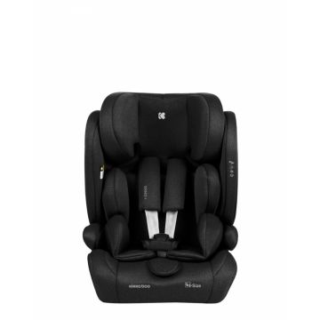 Scaun auto cu ISOFIX KikkaBoo i-Cross i-SIZE Black 76-150 cm,Tetiera reglabila in 13 pozitii cu spuma de memorie,Centura Top Tether,Husa detasabila,Perna reductor
