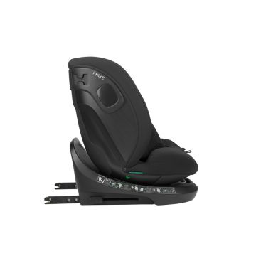 Scaun auto cu ISOFIX KikkaBoo i-Hike Black,Omologat I-Size 40-150cm, R129, SPS-Protectie impact lateral,Tetiera reglabila 15 pozitii cu spuma memorie,Sezut rotativ,Centura Top Tether,5 pozitii inclinare spatar,Saltea reductor