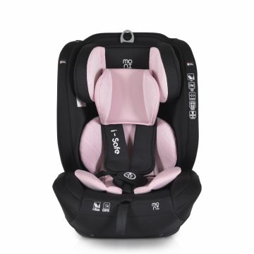 Scaun auto cu isofix Moni I-Safe Pink 76-150 cm,certificare i-size R129,centura ancorare top tether,tetiera reglabila 13 pozitii,husa detasabila,saltea reductor,pernuta gat si jucarie plus incluse Scaun auto cu isofix Moni I-Safe Pink 76-150 cm,certificare i-size R129,centura ancorare top tether,tetiera reglabila 13 pozitii,husa detasabila,saltea reductor,pernuta gat si jucarie plus incluse