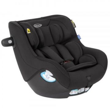 Scaun auto Graco SnugGo i-Size Midnight, R129, 0 - 4 ani, 40 - 105cm, Negru