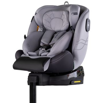 Scaun auto pentru copii Chipolino Premium Cloud i-Size, rotativ, 40-150 cm, sistem isofix si picior de suport, protectie la impact lateral SPS, tetiera reglabila, husa detasabila