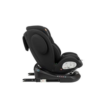 Scaun auto pentru copii cu ISOFIX KikkaBoo I-Felix Black,Omologat I-Size 40-150cm, R129, SPS-Protectie impact lateral, Tetiera reglabila 11 pozitii,Sezut rotativ,5 pozitii inclinare spatar,Centura Top Tether,Saltea reductor