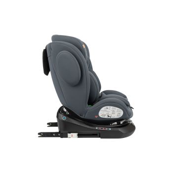 Scaun auto pentru copii cu ISOFIX KikkaBoo I-Felix DarkGrey,Omologat I-Size 40-150cm,R129,SPS-Protectie impact lateral, Tetiera reglabila 11 pozitii,Sezut rotativ,5 pozitii inclinare spatar,Centura Top Tether,Saltea reductor