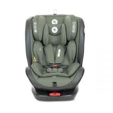 Scaun auto pentru copii Lorelli Ares Green i-Size, isofix, anti rebound bar, rotativ, 40-150 cm, 0 luni-12 ani
