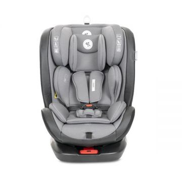 Scaun auto pentru copii Lorelli Ares Grey i-Size, isofix, anti rebound bar, rotativ, 40-150 cm, 0 luni-12 ani