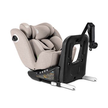 Scaun auto pentru copii Lorelli Auriga Beige i-Size, isofix, anti rebound bar, rotativ 360, SPS, 0 luni-12 ani, 40-150 cm
