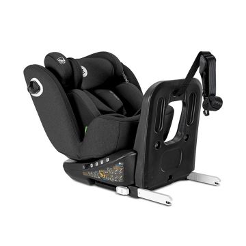 Scaun auto pentru copii Lorelli Auriga Black i-Size, isofix, anti rebound bar, rotativ 360, SPS, 0 luni-12 ani, 40-150 cm