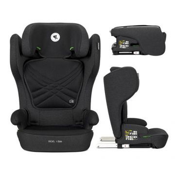 Scaun auto pentru copii Lorelli Rigel, i-Size, Isofix, pliabil pentru depozitare usoara, tetiera reglabila, 3 ani-12 ani, 100-150 cm, Negru