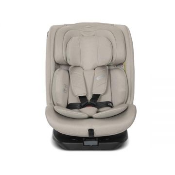 Scaun auto pentru copii Lorelli Rodeo Beige i-Size, isofix, rotativ, protectie SPS la impact lateral, 0 luni-12 ani, 40-150 cm